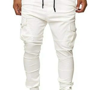 White XL Joggers
